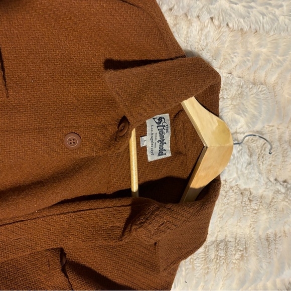 Brown Textured Jacket - Picture 3 of 4